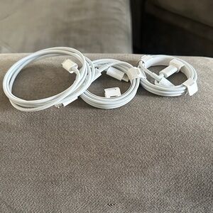 Apple White Charging Cables